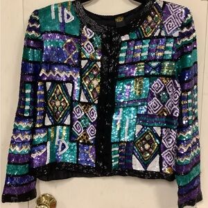 Colorful Sequin Women's Top